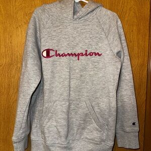 Champion Heather Gray Athletic Hoodie